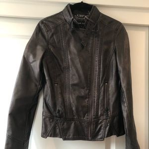 Black Rivet Leather Jacket
